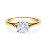 Diamantring forlovelsesring  1,00 ct i 14kt gull. Eufrosyne - 18020100