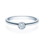 Diamantring forlovelsesring  0,20 ct i 14kt gull. Kleopatra - 18019020