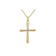Kors i gull 14kt med 0,015ct W-P - Bur310614