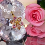 Swarovski smykke Idyllia pendant Crystal pearl, Mixed cuts, Flower, Multicolored, Gold-tone plated - 5723140