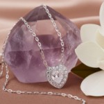 Swarovski smykke Ariana Grande x Swarovski pendant Mixed cuts, Heart, White, Rhodium plated - 5720852