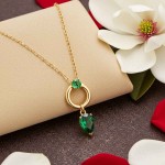 Swarovski smykke Mesmera pendant Mixed cuts, Green, Gold-tone plated - 5732484