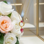 Swarovski smykke Mesmera pendant Mixed cuts, Red, Gold-tone plated - 5732487