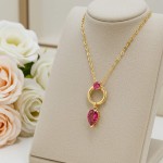 Swarovski smykke Mesmera pendant Mixed cuts, Red, Gold-tone plated - 5732487