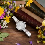 Swarovski klokke Matrix Bangle watch Swiss Made, Crystal bracelet, White, Stainless Steel - 5677487