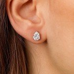 Diamantøredobber Dråpe med Lab Grown diamanter i 1.00 ct (0,50x2) og River (D) - VS1 - ru-dråpe-100