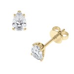 Diamantøredobber Dråpe med Lab Grown diamanter i 1.00 ct (0,50x2) og River (D) - VS1 - ru-dråpe-100gg