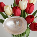 Swarovski smykke Millenia necklace Square Swarovski Zirconia, white, rhodium - 5599177