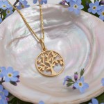 Smykke Livets tre 585 i gult gull 14kt, 11 mm/11.4 mm - 27248