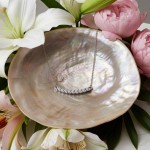 Diamantsmykke i hvitt gull -151150