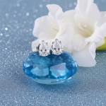 Diamantøredobber Dråpe med Lab Grown diamanter i 1.00 ct (0,50x2) og River (D) - VS1 - ru-dråpe-100