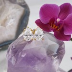 Diamantøredobber Dråpe med Lab Grown diamanter i 1.00 ct (0,50x2) og River (D) - VS1 - ru-dråpe-100gg