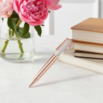 Swarovski Crystalline ballpoint pen Swan, Rose gold tone, Rose gold-tone plated - 5479552