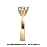 Forlovelsesring diamantring 0,30 ct 14kt gult gull. Diona - 18001030gg