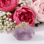 Diamantring gull med 0,015 W-P-63040655