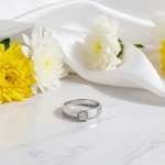 Gullring i 14 kt med zirkonia -304914