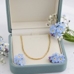 Veneziansk forgylt  kjede 34 cm / 0,9 mm -12104934