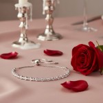 Swarovski armbånd Matrix Tennis bracelet Mixed round cuts, White, Rhodium plated - 5677813