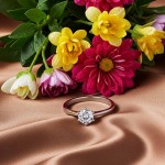 Diamantring forlovelsesring 0,70 ct i 14kt gull. Diona -18001070