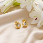 Gulløredobber med zirkonia -149014-1