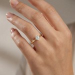 Enstens diamantring Aida med 0,20 ct i 14kt gull. TW-Si. -18016020