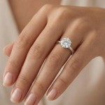 Forlovelsesring i hvitt gull med lab grown diamant 2,00ct  River (E) VS2 - LG747590748
