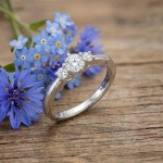 Diamantring forlovelsesring i hvitt gull med 0,39ct W-Si - ABR17850
