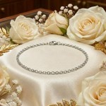 Armbånd i hvitt gull 14kt, 19 cm - 16991