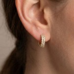 Diamantøredobber i 14 kt gull med 0,27 ct W-Si - BUR738132