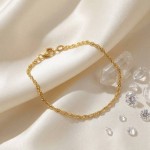 Armbånd i gult gull 14kt, 18 cm - 18GU2218