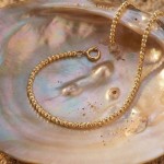 Armbånd i gult gull 14kt, 19 cm - 17038