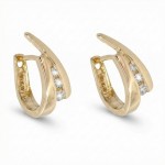 Diamantøredobber i gull med 0,16 ct W-Si - coc3763819gg