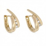 Diamantøredobber i gull med 0,16 ct W-Si - coc3763819gg