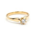 Diamantring forlovelsesring Sofia med 0,15ct W/SI - 120715g