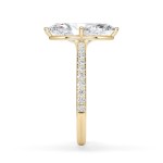 Forlovelsesring med Marquise lab Grown diamant 2,00 ct. R-VS i 18kt gull - 1601-ru-marquise-200-lab