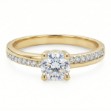 Gullring  med zirkonia - 50368-62