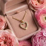 Diamantsmykke i 18 kt gult gull med 0,12 ct W-Si - 08-74-822