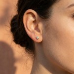 Diamantøredobber Sofia med 2/0,21 ct W-Si - 2120720g