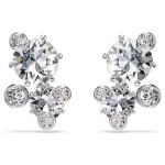 Swarovski øredobber Constella stud earrings Round cut, White, Rhodium plated - 5732253