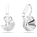 Swarovski øredobber Bella V drop earrings Round cut, Pink, Rhodium plated - 5734235