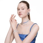 Swarovski øredobber Sublima earrings White, Rhodium plated - 5732282