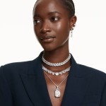 Swarovski øredobber Sublima earrings White, Rhodium plated - 5732282