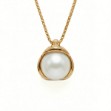 Smykke i 14kt gull med perle - bur210928