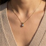 Diamantsmykke Sofia i gull med 0,10 ct W-Si-1120710g