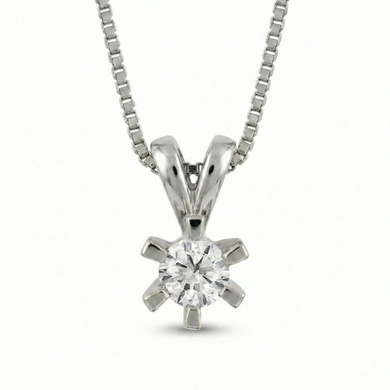 Diamantsmykke Sofia i gull med 0,15 ct W-Si-1120715
