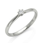 Diamantring i hvitt gull med 0,05 ct W-Si - 546885