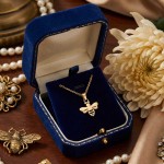 Smykke i gult gull Redd en bie- 27441