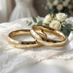 Gifteringer i gull 14kt,4 mm. OREST – 1440