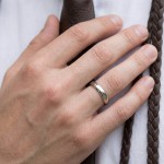 Giftering i hvitt gull 14kt, 3 mm. RUBIN modell 803 -1530