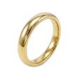 Giftering i gult gull 14kt, 4 mm/2 mm. RUBIN - 1840